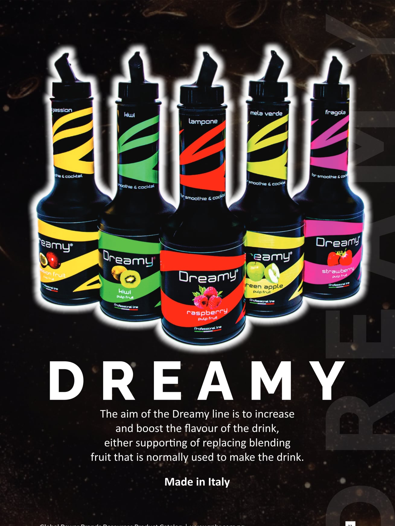 Dreamy fruit pulp lineup